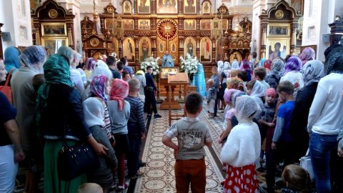Свято-Покровский кафедральный собор Гродно, Молебен на начало учебного года
