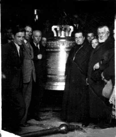 Свято-Покровский кафедральный собор Гродно, встреча колокола (1935)