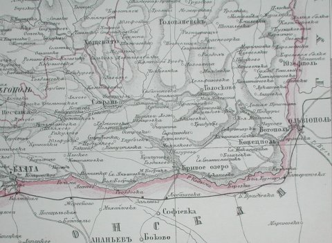 Карта Балтийского уезда