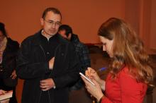 Актавая зала Свята-Пакроўскага сабора (Гародня, вул. Акадэмічная, 2) Прэзентацыя паэтычнага зборніка Наталлi Русецкай «Каштаны ў кішэнях». Актавая зала Свята-Пакроўскага сабора (Гародня, вул. Акадэмічная, 2) Прэзентацыя паэтычнага зборніка Наталлi Русецкай «Каштаны ў кішэнях».