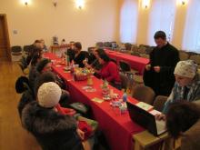 22 ноября в Родительском клубе при Свято-Покровском кафедральном соборе матушка Наталья Железная рассказывала о семейном центре "Рамонак". 22 ноября в Родительском клубе при Свято-Покровском кафедральном соборе матушка Наталья Железная рассказывала о семейном центре "Рамонак".