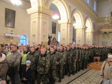 ​22 ноября 2015г. военнослужащие Гродненской пограничной группы приняли участие в Божественной Литургии в Свято-Покровском соборе.