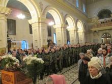 ​22 ноября 2015г. военнослужащие Гродненской пограничной группы приняли участие в Божественной Литургии в Свято-Покровском соборе.