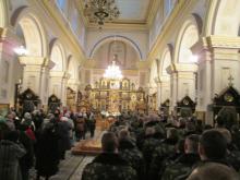 ​22 ноября 2015г. военнослужащие Гродненской пограничной группы приняли участие в Божественной Литургии в Свято-Покровском соборе.