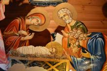 «Предпразднуем, людие, Христово Рождество…» - у входа в Свято-Покровский собор установлен вертеп «Предпразднуем, людие, Христово Рождество…» - у входа в Свято-Покровский собор установлен вертеп