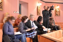 Пресс-конференция, посвященная XV Международному фестивалю православных песнопений «Коложский благовест» + Видео Пресс-конференция, посвященная XV Международному фестивалю православных песнопений «Коложский благовест» + Видео