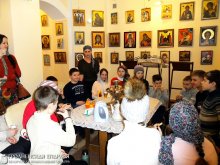 Детская иконописная студия "Покров": стреча в храме святителя Луки