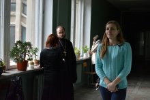 Протоиерей Владимир Петручик. Встреча священника со студентами ун-та Янки Купалы