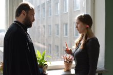 Протоиерей Владимир Петручик. Встреча священника со студентами ун-та Янки Купалы