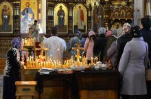 Свято-Покровский кафедральный собор Гродно, Лазарева суббота, богослужение, Литургия