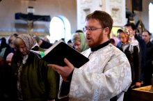 Свято-Покровский кафедральный собор Гродно, Лазарева суббота, богослужение, Литургия