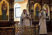 Свято-Покровский кафедральный собор Гродно, Лазарева суббота, богослужение, Литургия