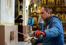 Свято-Покровский собор Гродно, Ремонт в Никольском приделе. Последние штрихи и субботник