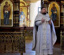 Свято-Покровский кафедральный собор Гродно, протоирей Александр Ноздрин, Лазарева суббота, богослужение, Литургия