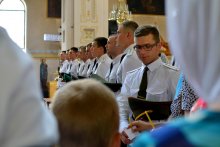 Свято-Покровский кафедральный собор Гродно, молебен, кадеты-выпускники