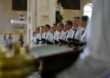 Свято-Покровский кафедральный собор Гродно, молебен, кадеты-выпускники