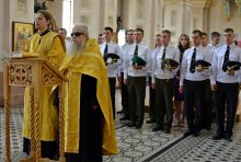 Свято-Покровский кафедральный собор Гродно, молебен, кадеты-выпускники