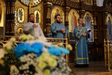 Накануне праздника Покрова Богородицы архиепископ Артемий возглавил всенощное бдение в кафедральном соборе Гродно