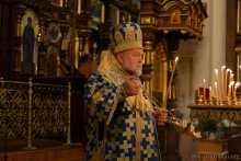 Накануне праздника Покрова Богородицы архиепископ Артемий возглавил всенощное бдение в кафедральном соборе Гродно