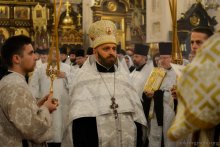 Архиепископ Артемий совершил великую вечерню в кафедральном соборе города Гродно