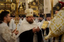 Архиепископ Артемий совершил великую вечерню в кафедральном соборе города Гродно