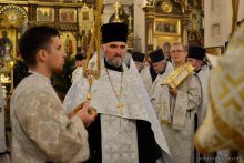 Архиепископ Артемий совершил великую вечерню в кафедральном соборе города Гродно
