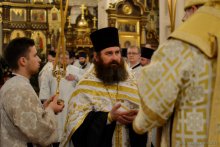 Архиепископ Артемий совершил великую вечерню в кафедральном соборе города Гродно