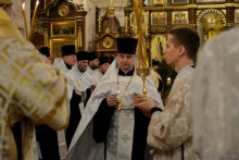 Архиепископ Артемий совершил великую вечерню в кафедральном соборе города Гродно