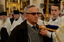 Архиепископ Артемий совершил великую вечерню в кафедральном соборе города Гродно