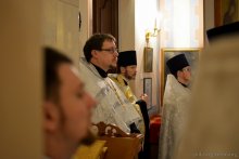 Архиепископ Артемий совершил великую вечерню в кафедральном соборе города Гродно