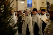 Архиепископ Артемий совершил великую вечерню в кафедральном соборе города Гродно