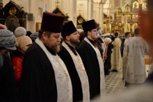 В канун праздника Крещения Господня архиепископ Артемий совершил всенощное бдение в кафедральном соборе города Гродно