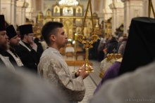 В канун праздника Крещения Господня архиепископ Артемий совершил всенощное бдение в кафедральном соборе города Гродно