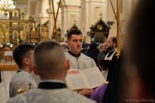 В канун праздника Крещения Господня архиепископ Артемий совершил всенощное бдение в кафедральном соборе города Гродно