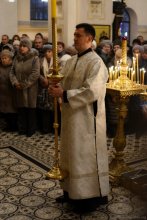 В канун праздника Крещения Господня архиепископ Артемий совершил всенощное бдение в кафедральном соборе города Гродно