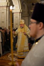 В канун праздника Крещения Господня архиепископ Артемий совершил всенощное бдение в кафедральном соборе города Гродно