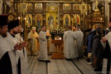 В канун праздника Крещения Господня архиепископ Артемий совершил всенощное бдение в кафедральном соборе города Гродно