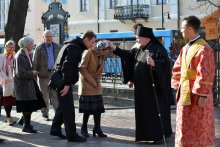 Архиепископ Артемий возглавил Пасхальную вечерню в кафедральном соборе Гродно