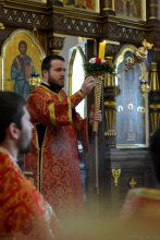 Архиепископ Артемий возглавил Пасхальную вечерню в кафедральном соборе Гродно