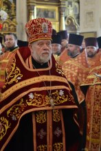 Архиепископ Артемий возглавил Пасхальную вечерню в кафедральном соборе Гродно