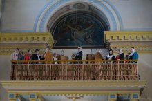 Архиепископ Артемий возглавил Пасхальную вечерню в кафедральном соборе Гродно