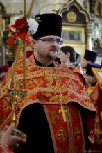 Архиепископ Артемий возглавил Пасхальную вечерню в кафедральном соборе Гродно