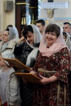 Архиепископ Артемий возглавил Пасхальную вечерню в кафедральном соборе Гродно