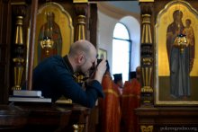 Архиепископ Артемий возглавил Пасхальную вечерню в кафедральном соборе Гродно