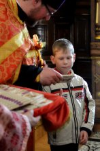 Архиепископ Артемий возглавил Пасхальную вечерню в кафедральном соборе Гродно