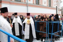 В день Крещения Господня архиепископ Артемий совершил литургию в кафедральном соборе города Гродно